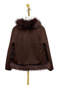 CHAQUETA CORTA TIPO NAPOLEÓN DE ANTELINA CON PELO PC-QPWT1404