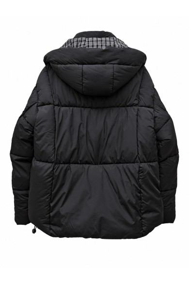 CHAQUETA ACOLCHADA CON CAPUCHA DESMONTABLE NEGRO TY-M9510