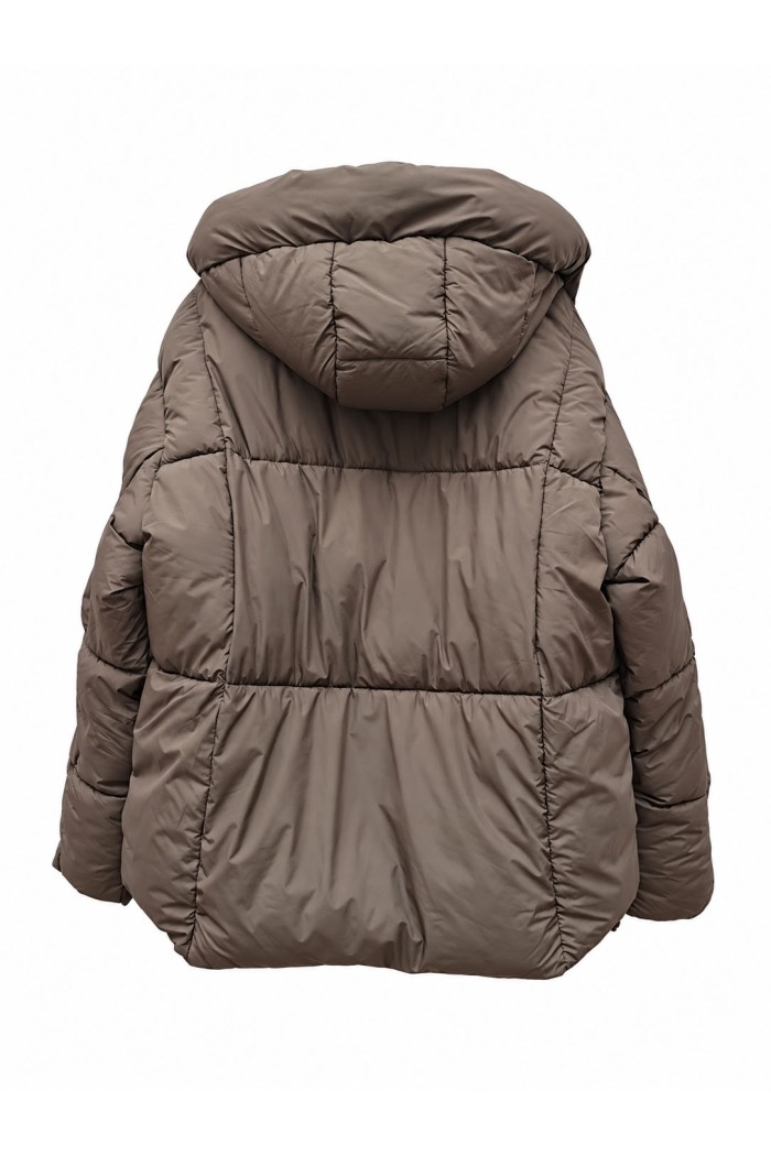 CHAQUETA ACOLCHADA CON CAPUCHA DESMONTABLE KAKI TY-M9510