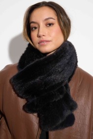 BUFANDA TRENZADA NEGRA PC-XXX5837