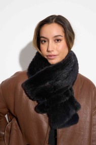 BUFANDA TRENZADA NEGRA PC-XXX5837