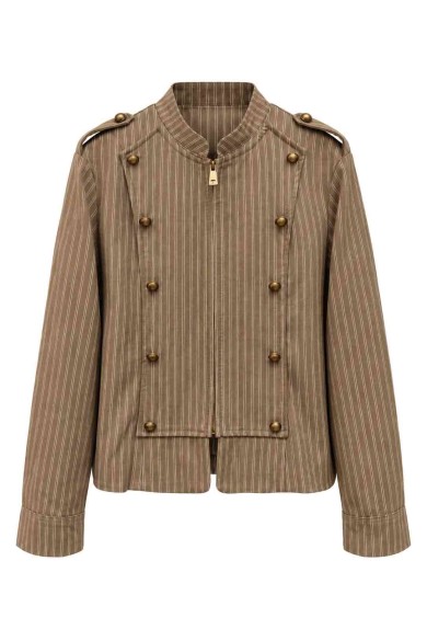 CHAQUETA DE RAYAS ESTILO NAPOLEÓN TY-M8816
