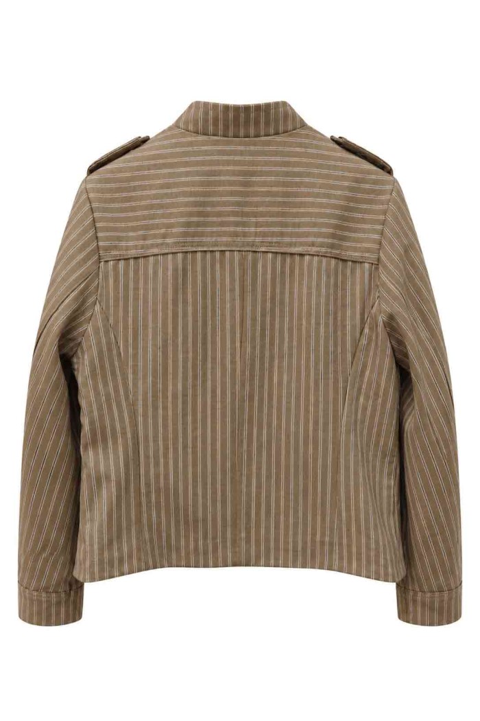CHAQUETA DE RAYAS ESTILO NAPOLEÓN TY-M8816