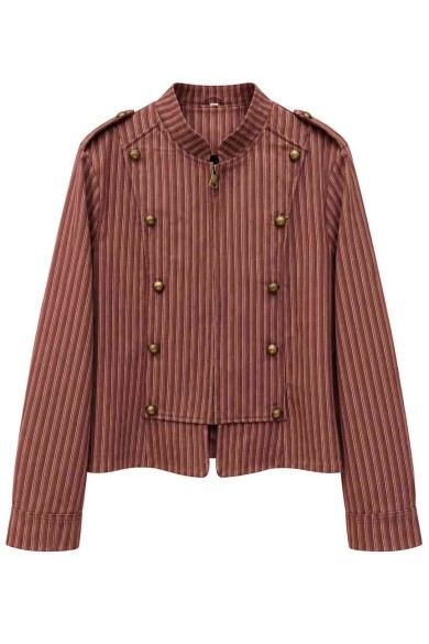 CHAQUETA DE RAYAS ESTILO NAPOLEÓN TY-M8816