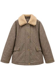 CHAQUETA ACOLCHADA CON CUELLO DE PELO SINTÉTICO TY-M9610