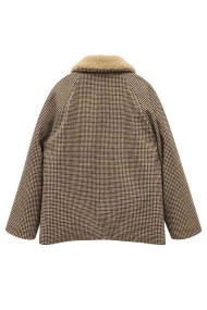 CHAQUETA ACOLCHADA CON CUELLO DE PELO SINTÉTICO TY-M9610
