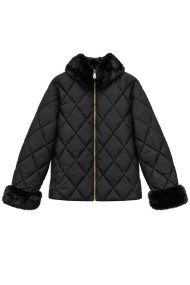 CHAQUETA ACOLCHADA CON CUELLO DE PELO SINTÉTICO TY-M9612