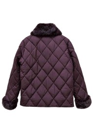 CHAQUETA ACOLCHADA CON CUELLO DE PELO SINTÉTICO TY-M9612