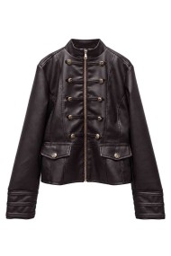 CHAQUETA DE POLIPIEL ESTILO NAPOLEÓN TY-M9616