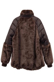 CHAQUETA ACOLCHADA COMBINADA CON PELO SINTÉTICO TY-M9557