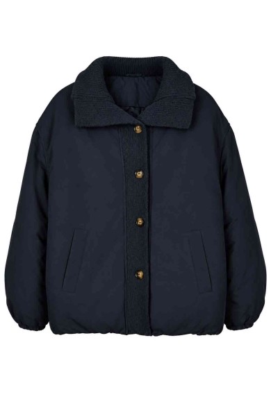 CHAQUETA ACOLCHADA CON DETALLES DE PUNTO TY-W0023