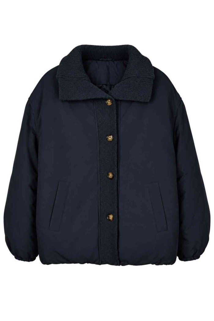CHAQUETA ACOLCHADA CON DETALLES DE PUNTO TY-W0023