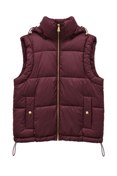 CHALECO ACOLCHADO CON CAPUCHA DESMONTABLE TY-M9570