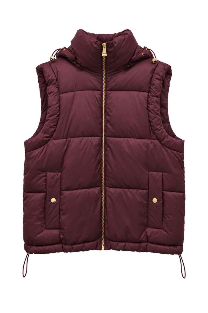 CHALECO ACOLCHADO CON CAPUCHA DESMONTABLE TY-M9570