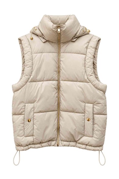 CHALECO ACOLCHADO CON CAPUCHA DESMONTABLE TY-M9570
