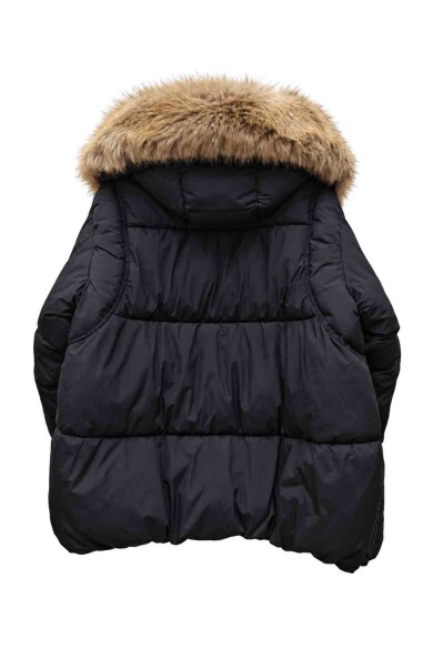 CHAQUETA ACOLCHADA CON CAPUCHA Y PELO SINTÉTICO TY-M9571