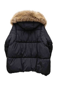 CHAQUETA ACOLCHADA CON CAPUCHA Y PELO SINTÉTICO TY-M9571