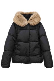 CHAQUETA ACOLCHADA CON CAPUCHA Y PELO SINTÉTICO TY-M9571