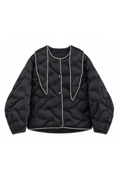 CHAQUETA ACOLCHADA CON CUELLO PAÑUELO FBMZJ16519