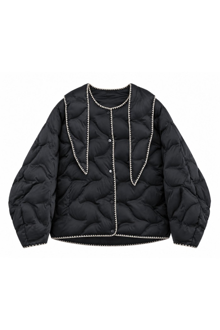CHAQUETA ACOLCHADA CON CUELLO PAÑUELO FBMZJ16519