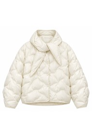 CHAQUETA ACOLCHADA CON CUELLO PAÑUELO FBMZJ16519