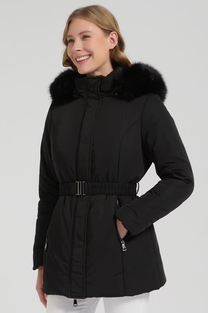 ABRIGO CON CAPUCHA E INTERIOR DE PELO SINTÉTICO 2 COLORES OBRF2110