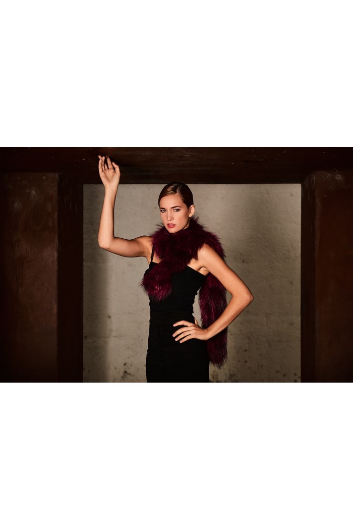 Bufanda de Zorro PC-XXX5234 Granate