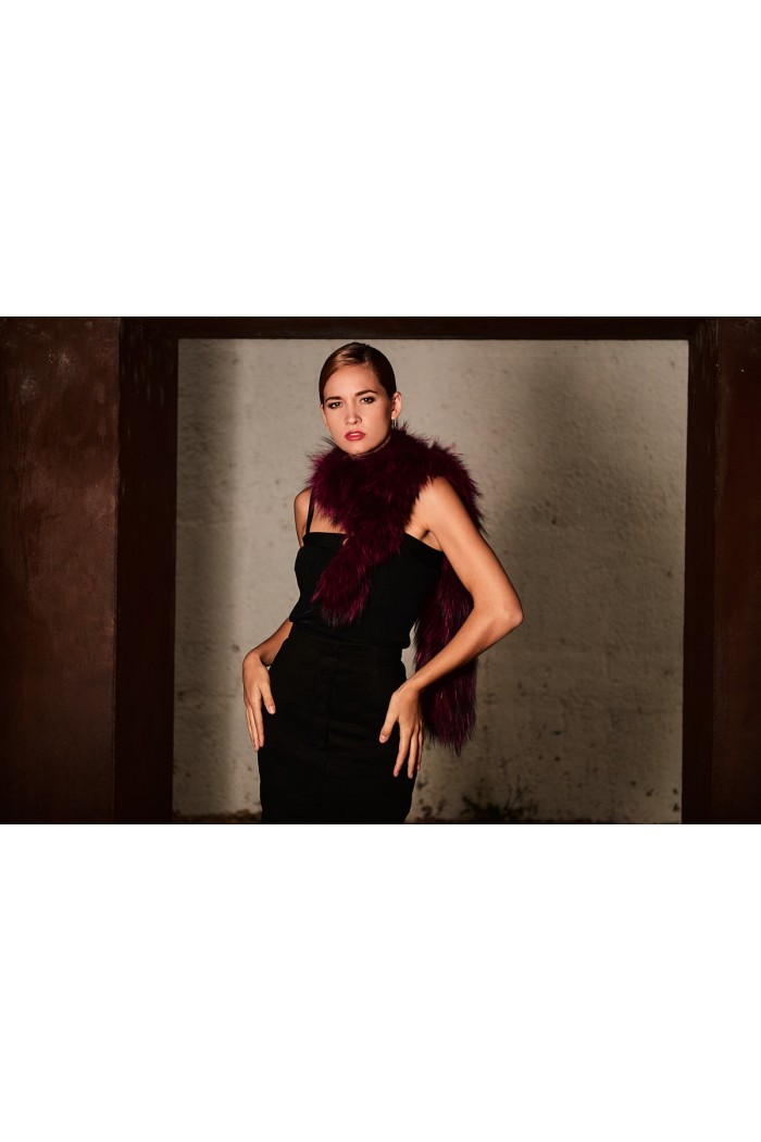 Bufanda de Zorro PC-XXX5234 Granate