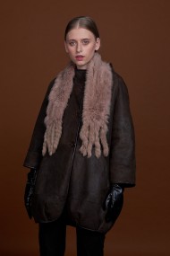 BUFANDA DE PIEL DE CONEJO TEJIDO A MANO VARIOS COLORES Bufanda PC-WPH5481-03