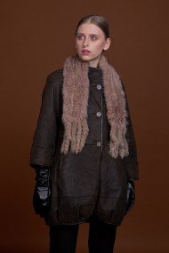 BUFANDA DE PIEL DE CONEJO TEJIDO A MANO VARIOS COLORES Bufanda PC-WPH5481-03