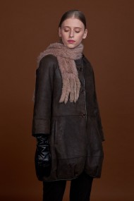 BUFANDA DE PIEL DE CONEJO TEJIDO A MANO VARIOS COLORES Bufanda PC-WPH5481-03