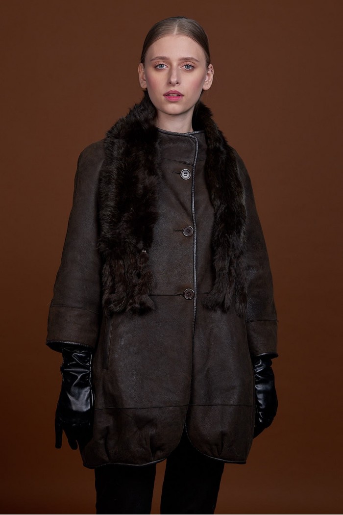 BUFANDA DE PIEL DE CONEJO TEJIDO A MANO VARIOS COLORES PC-WPH5481-09