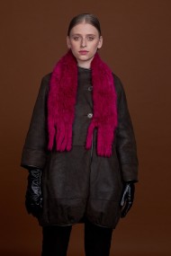 BUFANDA DE PIEL DE CONEJO TEJIDO A MANO VARIOS COLORES PC-WPH5481-10