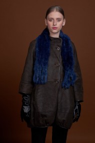 BUFANDA DE PIEL DE CONEJO TEJIDO A MANO VARIOS COLORES PC-WPH5481-11