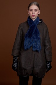 BUFANDA DE PIEL DE CONEJO TEJIDO A MANO VARIOS COLORES PC-WPH5481-11