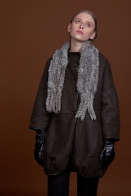 BUFANDA DE PIEL DE CONEJO TEJIDO A MANO VARIOS COLORES PC-WPH5481-16