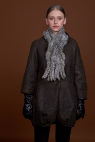 BUFANDA DE PIEL DE CONEJO TEJIDO A MANO VARIOS COLORES PC-WPH5481-16