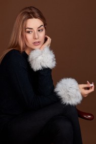 Puños DE PELO TEJIDO  PC-LZH5691-01