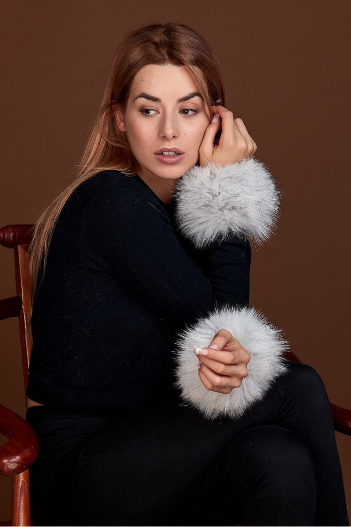 Puños DE PELO TEJIDO  PC-LZH5691-01