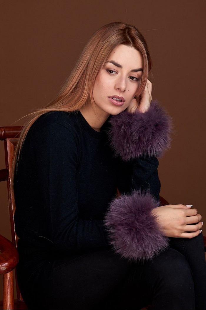 Puños DE PELO TEJIDO  PC-LZH5691-103