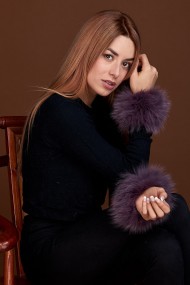 Puños DE PELO TEJIDO  PC-LZH5691-103