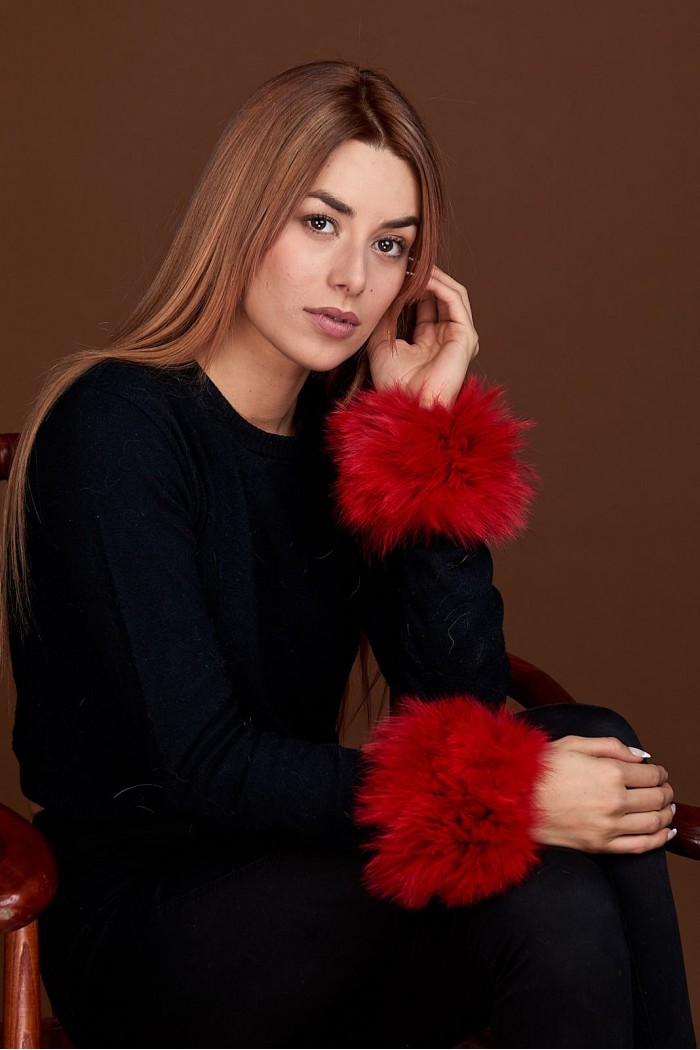 Puños DE PELO TEJIDO PC-LZH5691-104