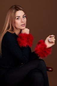 Puños DE PELO TEJIDO PC-LZH5691-104