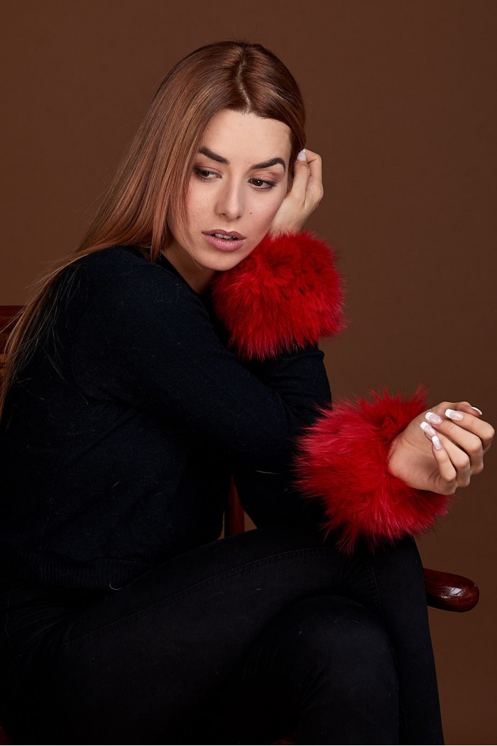 Puños DE PELO TEJIDO PC-LZH5691-104