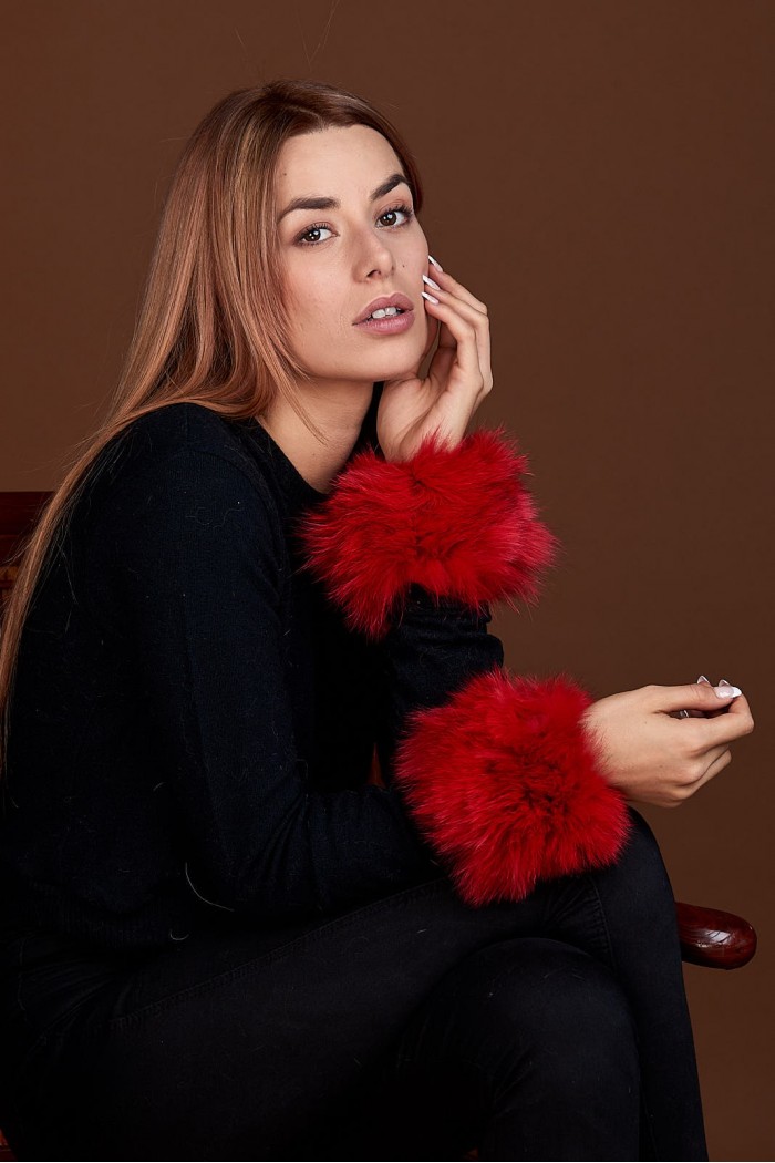 Puños DE PELO TEJIDO PC-LZH5691-104