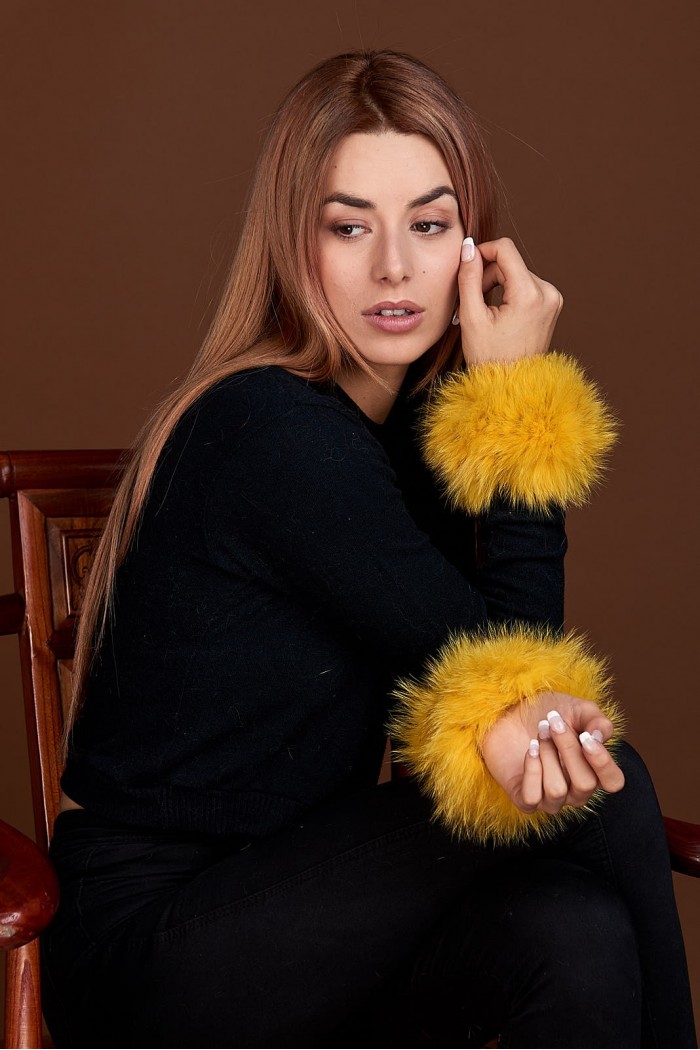 Puños DE PELO TEJIDO  PC-LZH5691-106