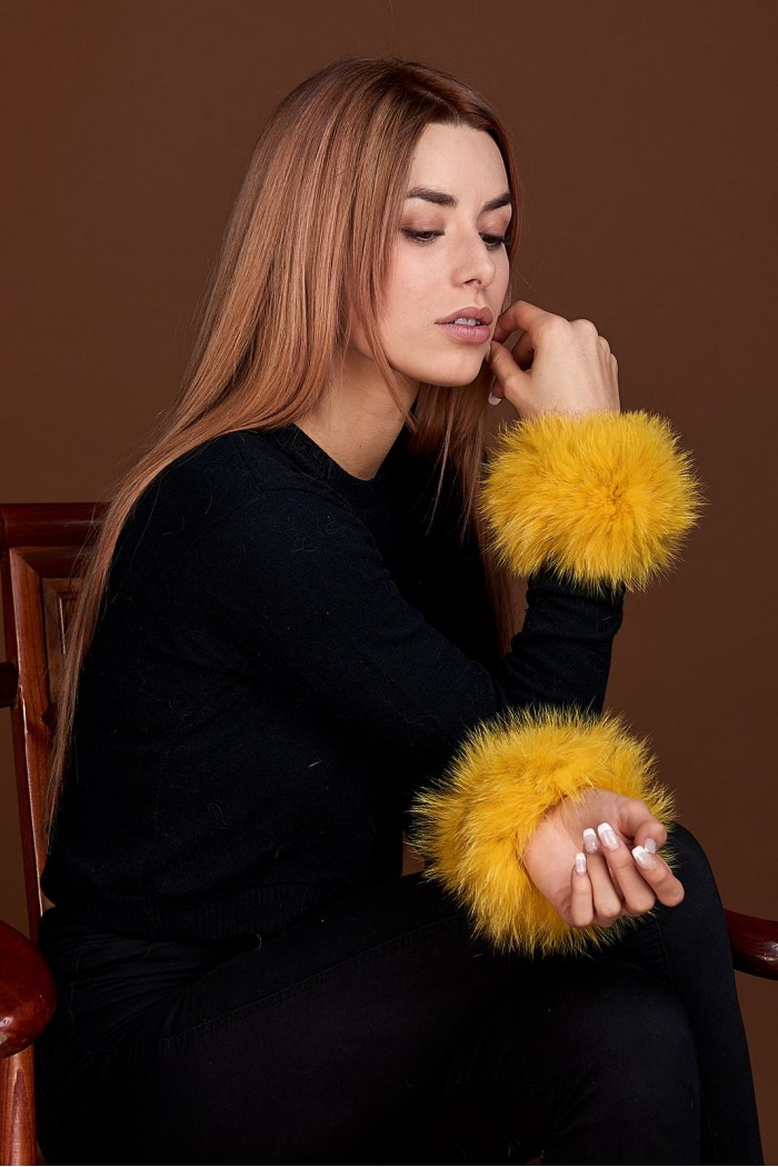 Puños DE PELO TEJIDO  PC-LZH5691-106