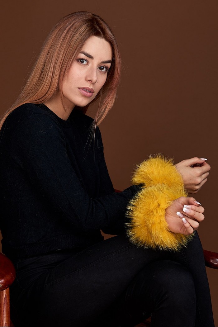 Puños DE PELO TEJIDO  PC-LZH5691-106