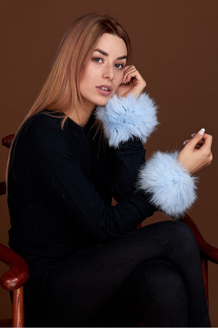 Puños DE PELO TEJIDO  PC-LZH5691-117