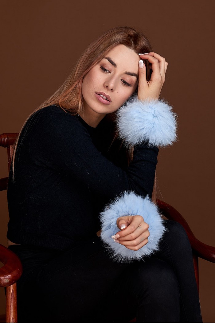 Puños DE PELO TEJIDO  PC-LZH5691-117